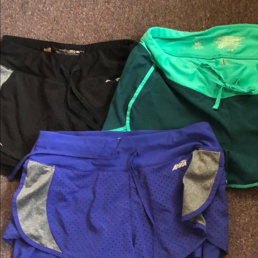 3 pairs of athletic shorts